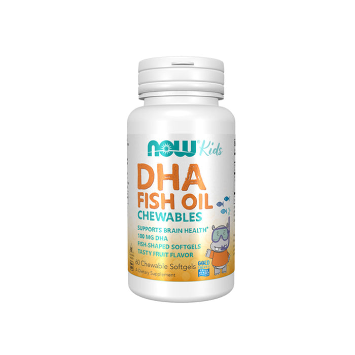 NOW DHA Kids Fish Oil Chewable 60Softgels