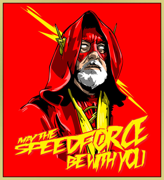 OBI-WAN - FLASH / "MAY THE SPEEDFORCE" - NEW POP TURBO TEE!