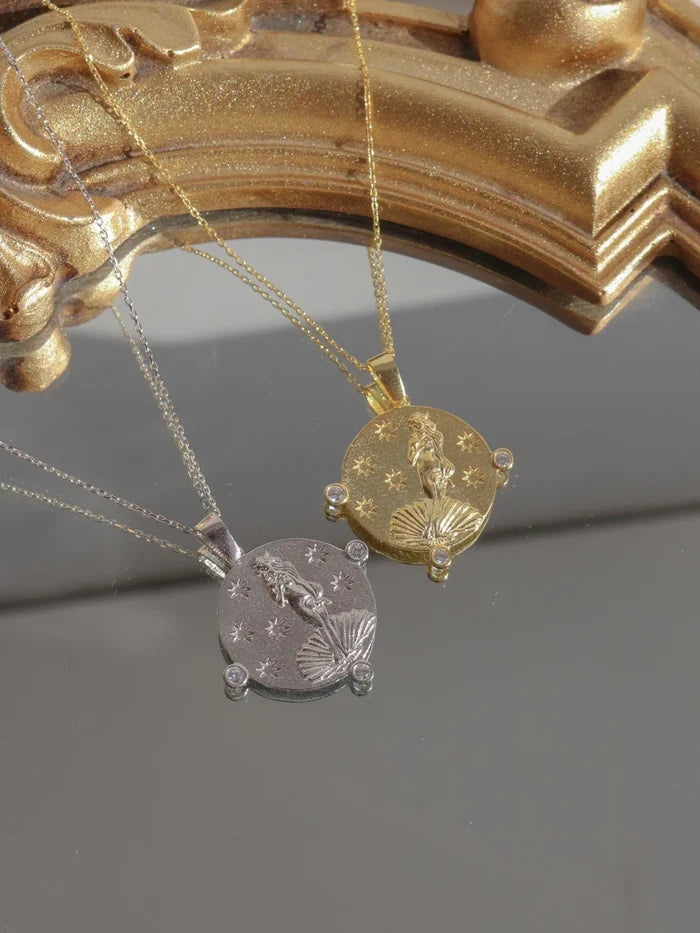 Ocean's Birth Necklace 925 Silver