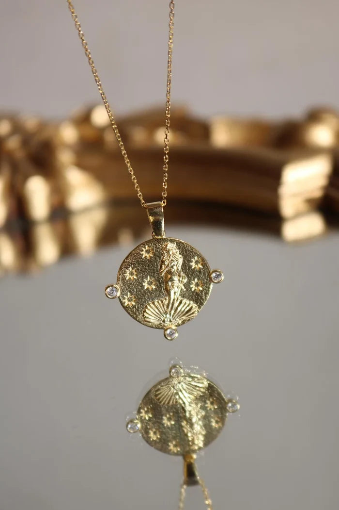 Ocean's Birth Necklace 925 Silver