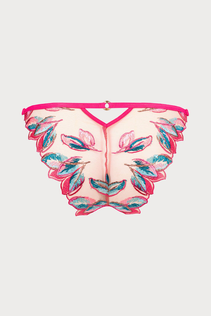 Atelier Amour Oiseau de Paradis Brief in Cherry - Naughty Knickers