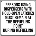 "Persons Using Dispensers" Aluminum Sign - UnitedSign