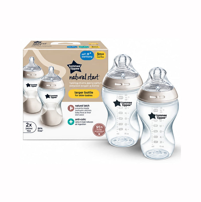 Philips Avent Natural Start, Slow Flow 2x340ml