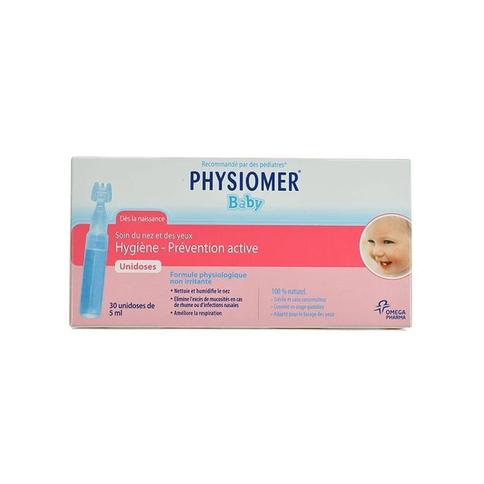 PHYSIOMER Baby Single Doses For Nasal And Eyelids Hygiene (30x5ml)