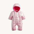 PINK SOLID METALLIC PUFFER PRAM