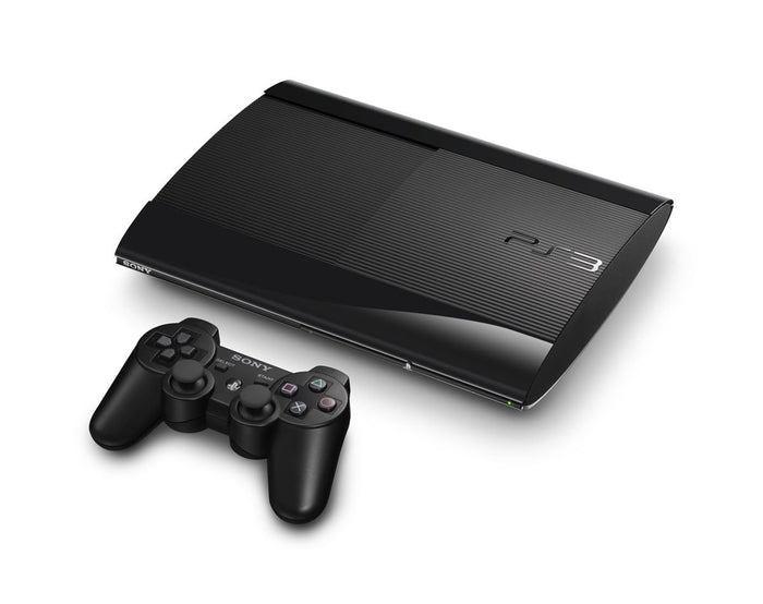 PlayStation 3 Super Slim 250GB Console - Black 4001B 42XXB PS3 - Video Game System - Used - CaveGamers