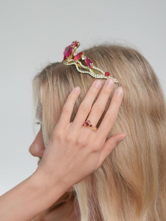 Princess School Crown, Pink Heart Tiara, Blair Crown