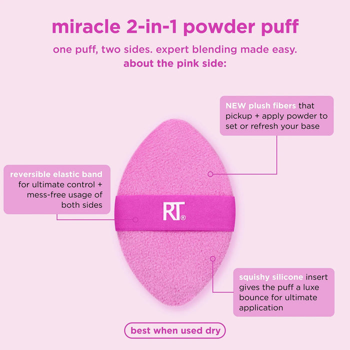 REAL TECHNIQUES Miracle 2-In-1 Powder Puff Duo
