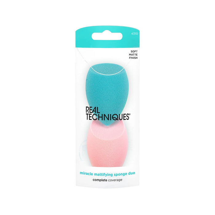 REAL TECHNIQUES Miracle Mattifying Makeup Sponge Duo