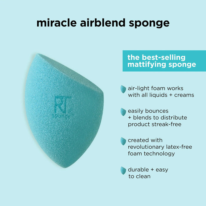 REAL TECHNIQUES Miracle Mattifying Makeup Sponge Duo