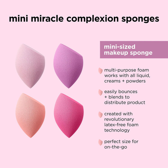 REAL TECHNIQUES Miracle Mini Complexion Sponge x4