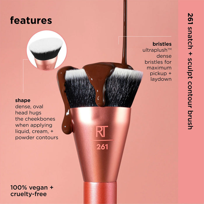 REAL TECHNIQUES Snatch + Sculpt Contour Makeup Brush