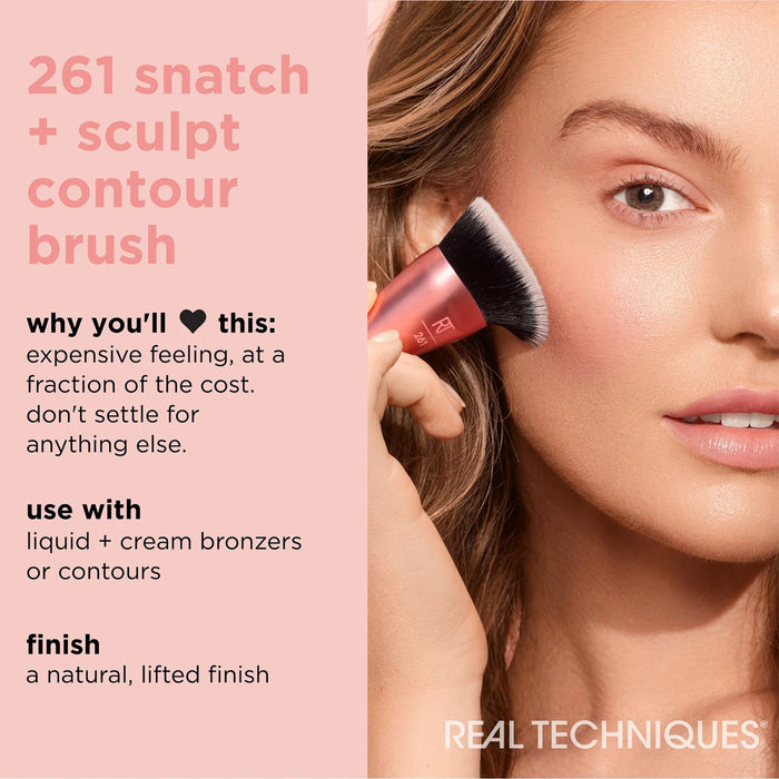 REAL TECHNIQUES Snatch + Sculpt Contour Makeup Brush