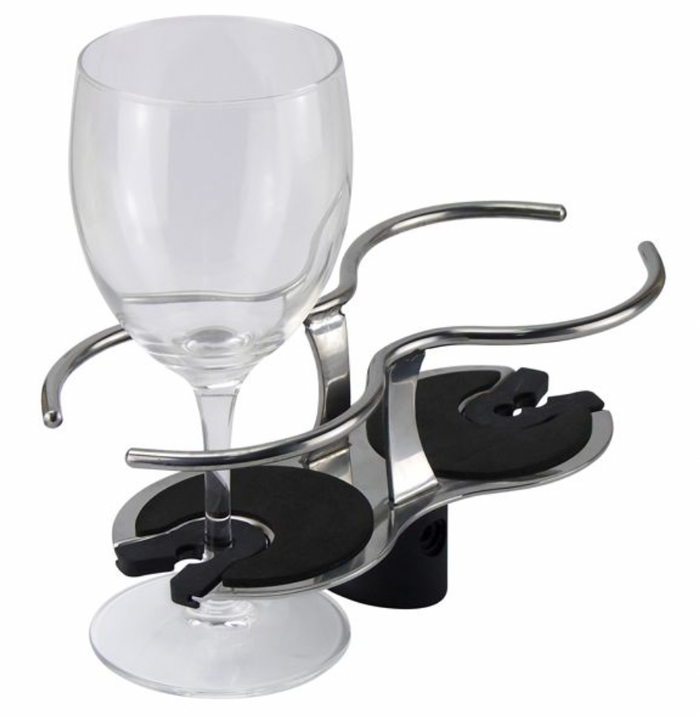 Reelax Drink / Wine Glass Holder Surface Mount Stainless Steel - Bosuns Boat