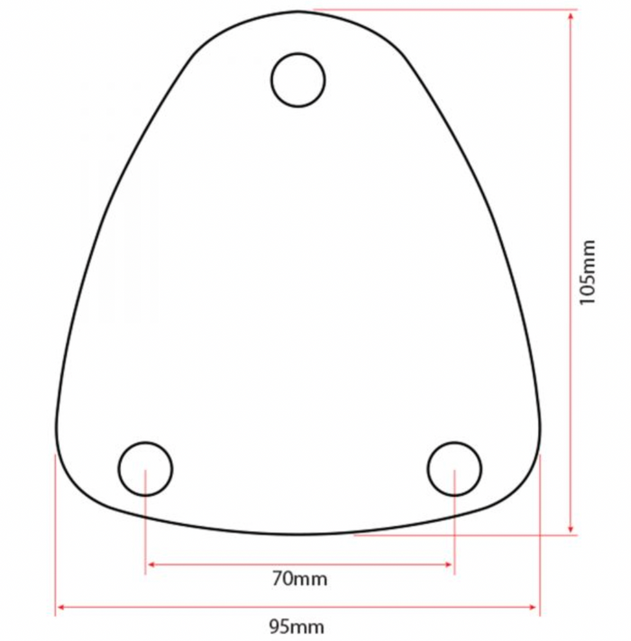 Reelax Gunnel Mount Base Gasket Set – Suits RX61000 (Pair)