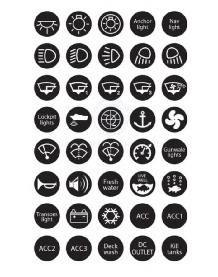 Relaxn Switch decal set - 40 piece (Suit 530725)