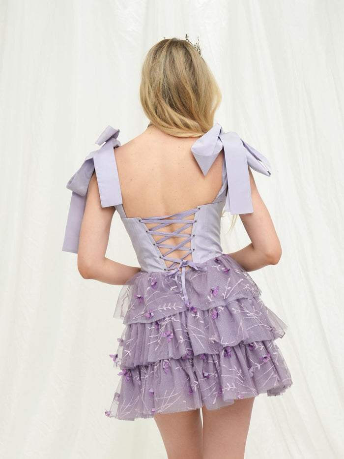 Reorah Couture | Violet Sky Dress, Rapunzel Dress, Mini Lilac Dress