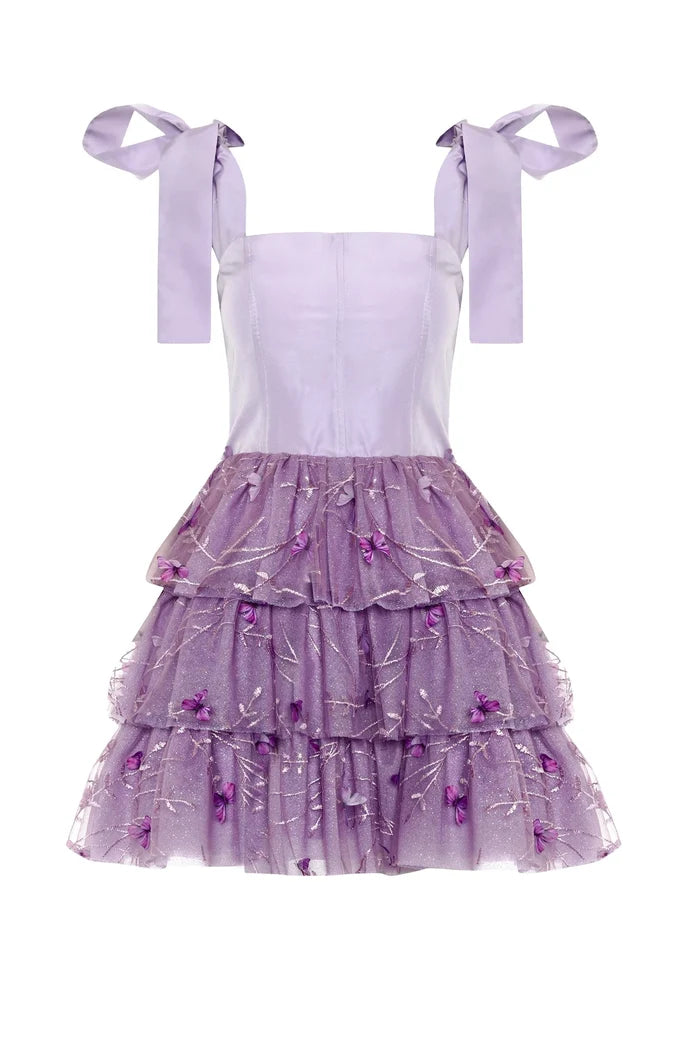 Reorah Couture | Violet Sky Dress, Rapunzel Dress, Mini Lilac Dress