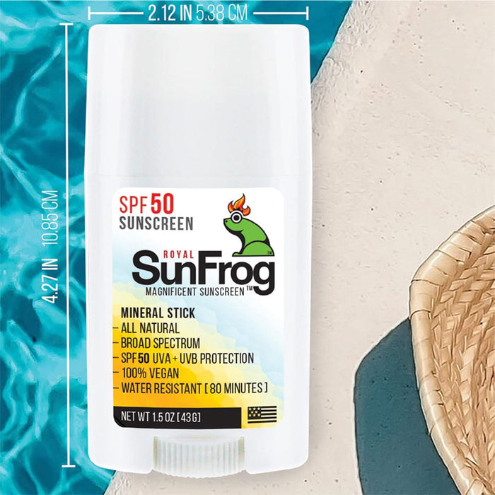 ROYAL SUNFROG All Natural SPF-50 Sunscreen Mineral Stick 43G