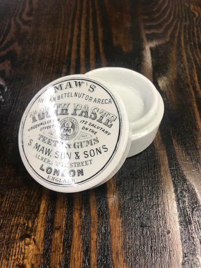 S. Maw’s Son & Son’s Beautiful Antique Tooth Paste Croc from London, England - TheBoxSF