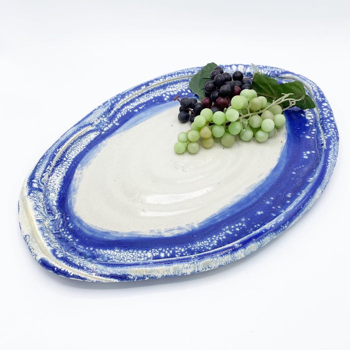 Sapphire Thrown Platter - No One Alike