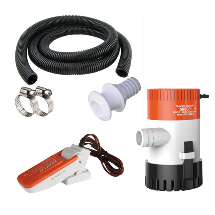 Seaflo - Seaflo 500 GPH + Hose Kit Premium 20mm + Float Switch