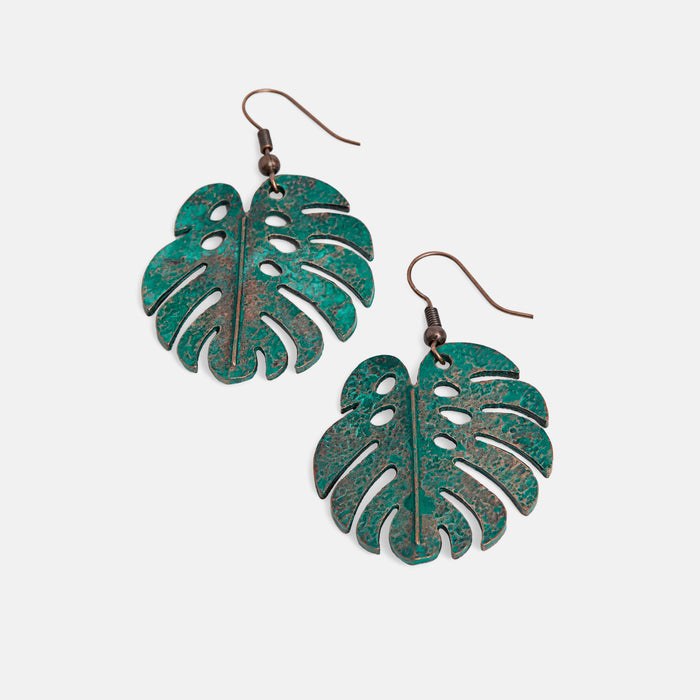 Whispers Sedona Monstera Dangle - Bronze