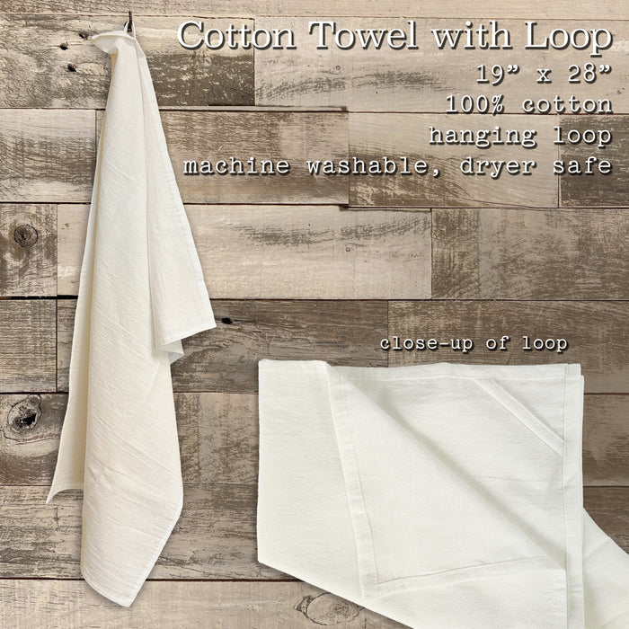 Ship Wheel w/ City and State - Custom Cotton Tea Towel