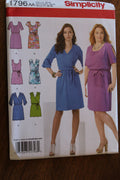 Simplicity 1796, Misses Dresses, Uncut Sewing Pattern