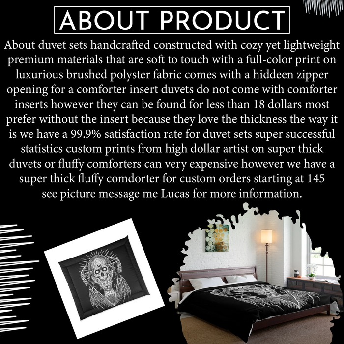 Smoke Skull Wild Green Microfiber 3 Piece Duvet Set