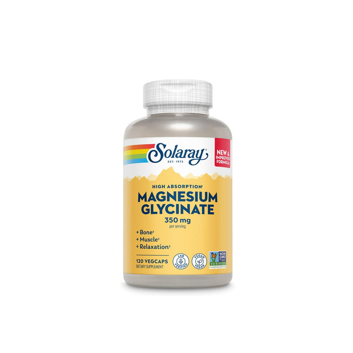 SOLARAY Magnesium Glycinate 350mg 120caps