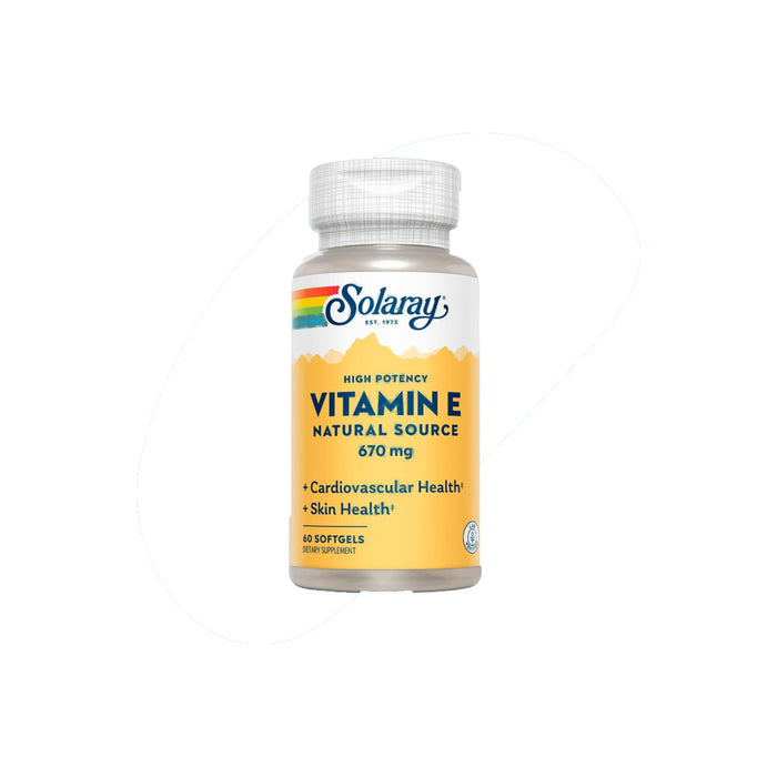 SOLARAY Vitamin E, D-Alpha Tocopherol 670mg