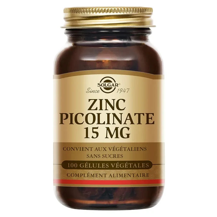 SOLGAR Zinc Picolinate 15Mg 100Tabs