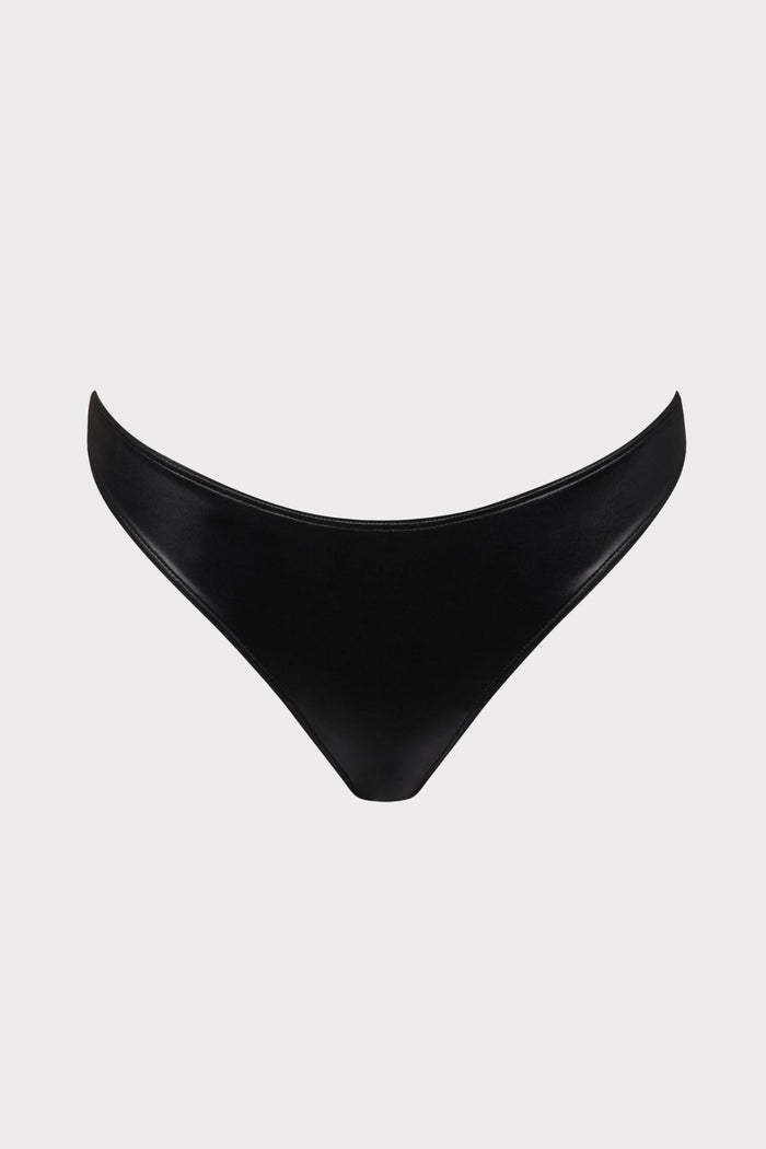 Maison Close Splash Black Thong Bikini Bottom - Naughty Knickers