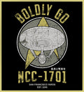 STAR TREK - BOLDLY GO - NEW POP TURBO TEE!