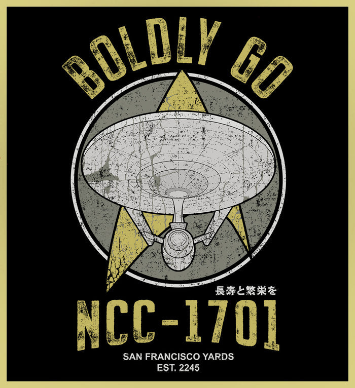 STAR TREK - BOLDLY GO - NEW POP TURBO TEE!