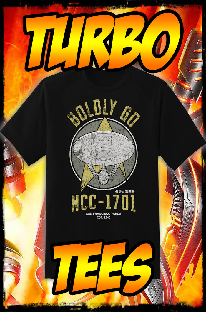 STAR TREK - BOLDLY GO - NEW POP TURBO TEE!