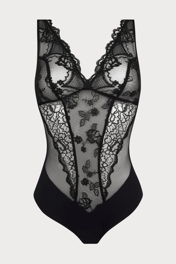 Lise Charmel Black Sublime En Dentelle Bodysuit