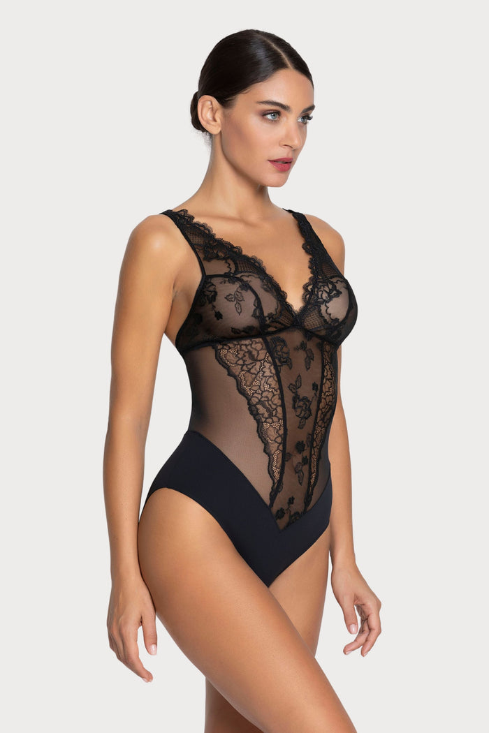 Lise Charmel Black Sublime En Dentelle Bodysuit