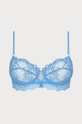 Sublime En Dentelle Half Cup Bra in Blue