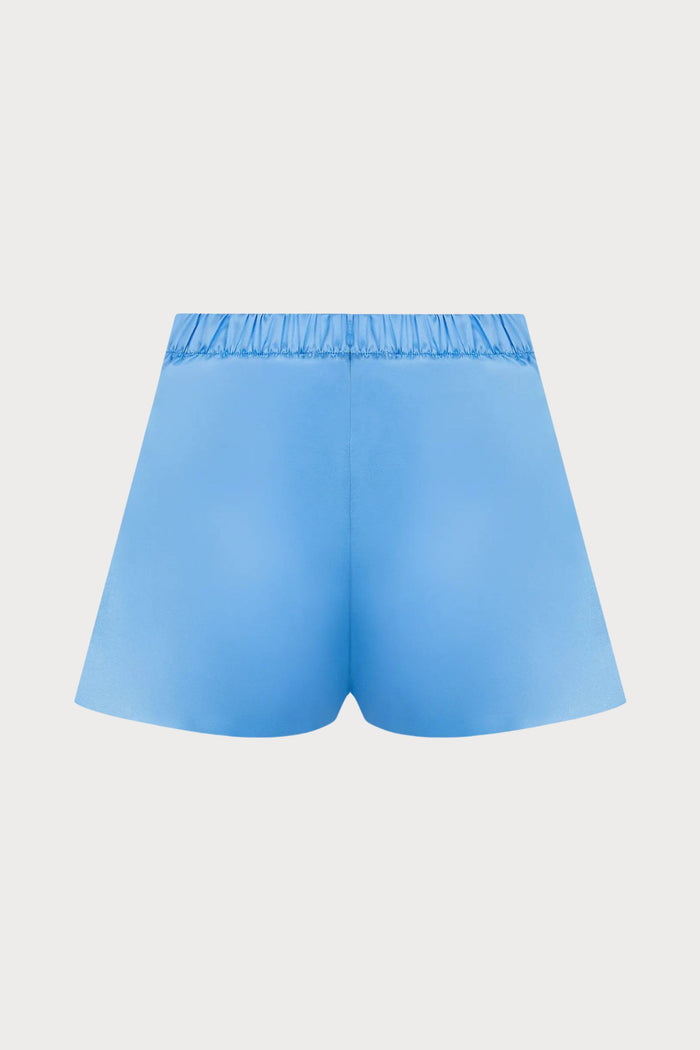 Sublime En Dentelle Silk Shorts in Blue, Size XS