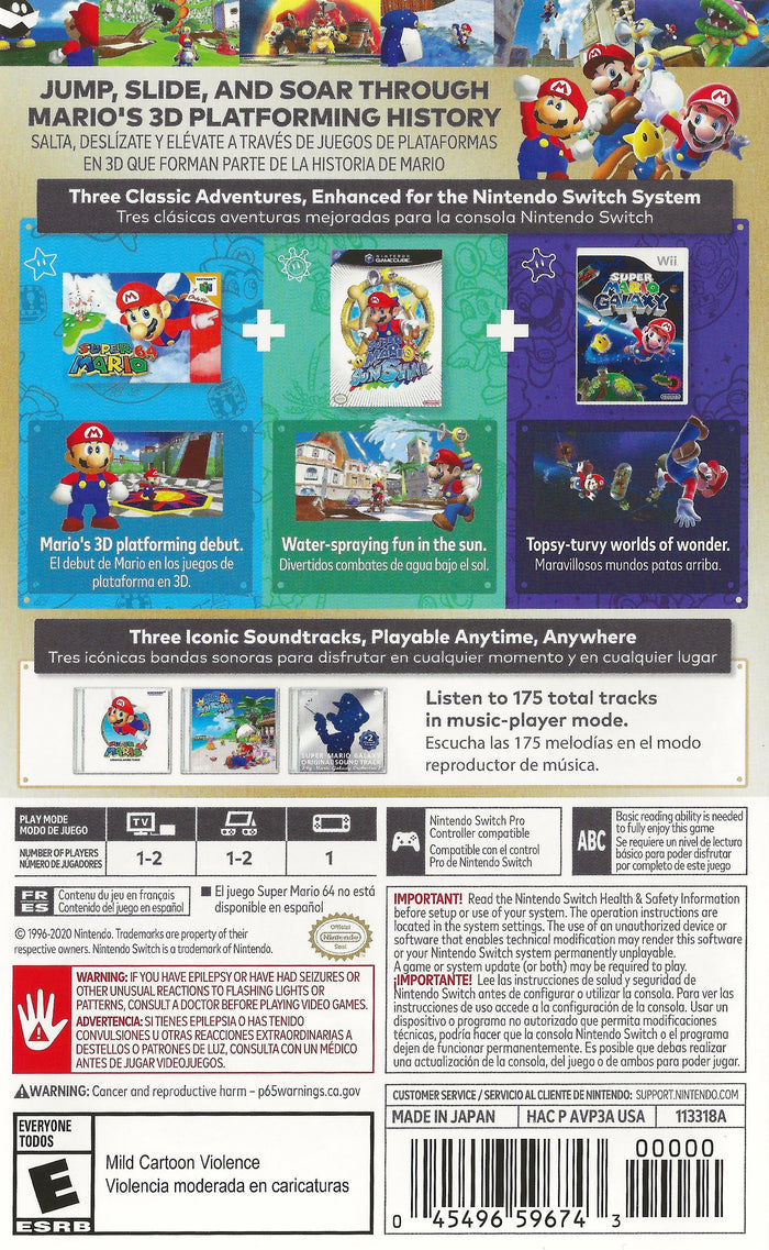 Super Mario 3D All Stars Switch - Video Game - Used - CaveGamers - Image 2