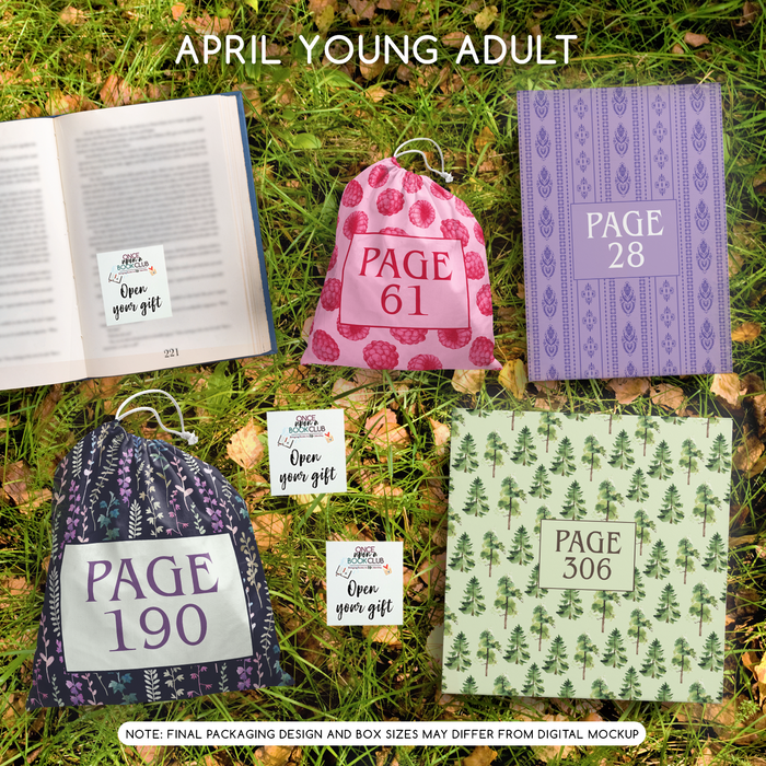 A set of four wrapped gifts labeled with page numbers and open your gift sticky notes!