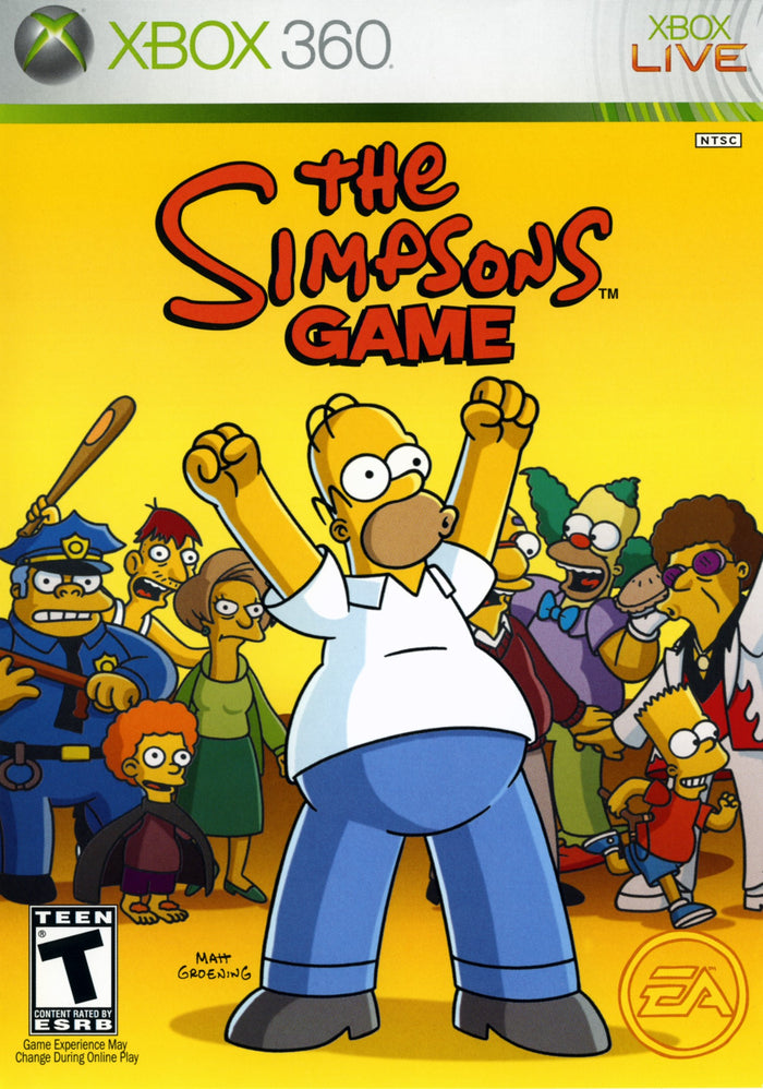 The Simpsons Game Xbox 360 - Video Game - Used - CaveGamers