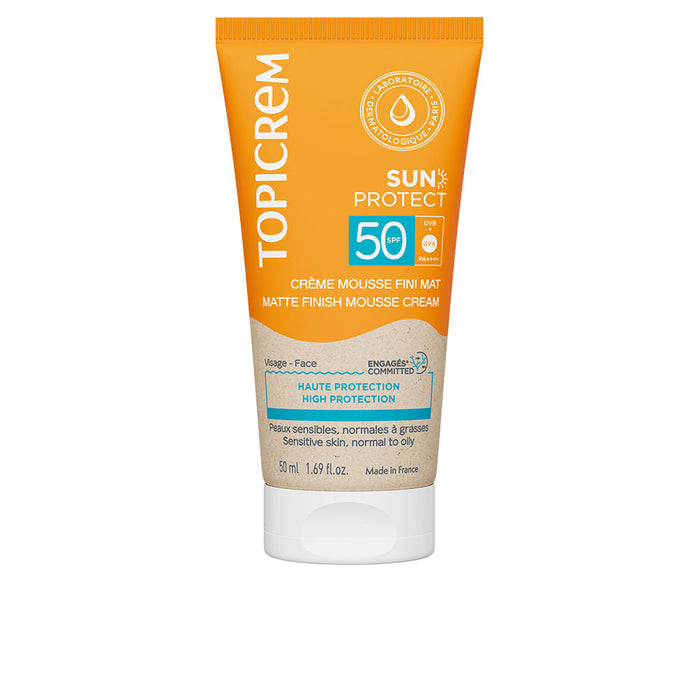 Topicrem Sun Protect Crème Mousse Fini Mat SPF50 50 ML