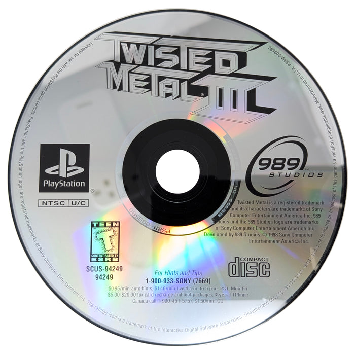 Twisted Metal III Playstation - Video Game - Used - CaveGamers - Image 5