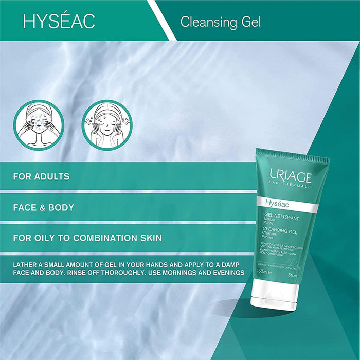 URIAGE Hyséac Cleansing Cream - Skin Dried by Treatments 150ML