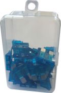 Viper 15A Blade Led Fuse Blue - 30 Pack