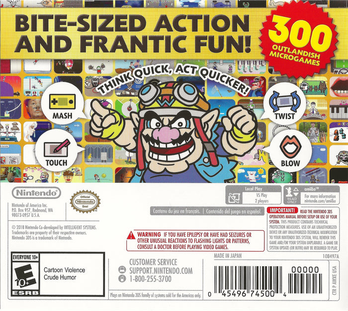 Warioware Gold 3DS - Video Game - Used - CaveGamers - Image 2