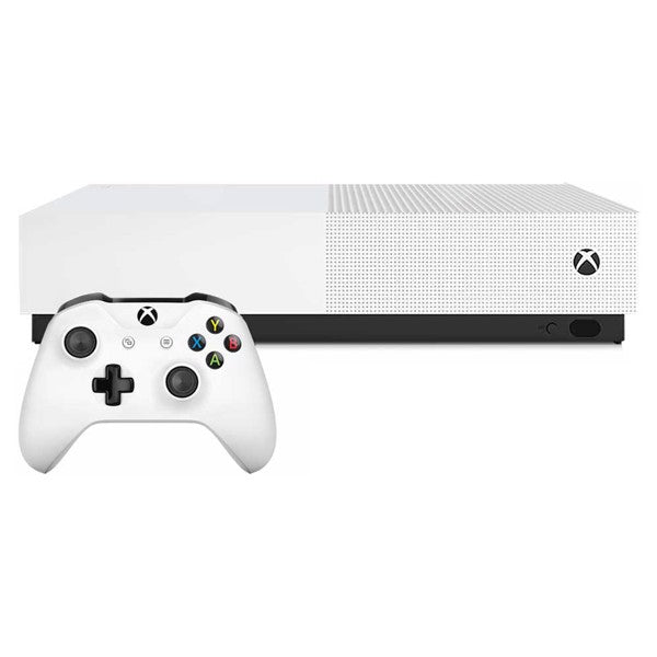 Xbox One S 500GB Console - White [All Digital] - Video Game System - Used - CaveGamers - Image 2